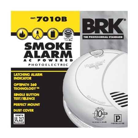 First Alert Brk 120V ACDC Smoke Alarm 7010B